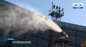 «Терминал Астафьева» заканчивает возведение самого большого пылезащитного ограждения в Находке